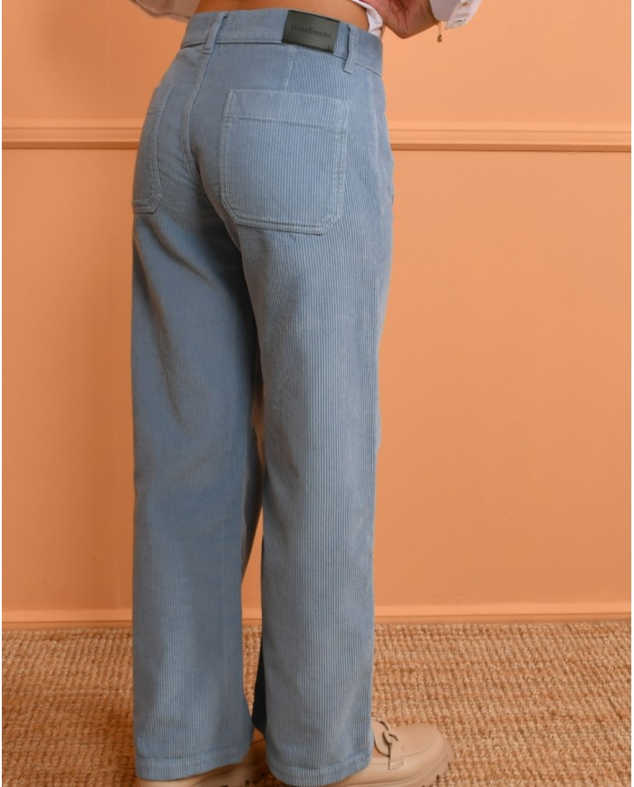 Calças de bombazine