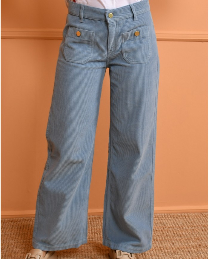 Calças de bombazine