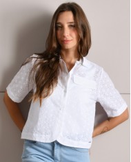 Camisa bordado inglês